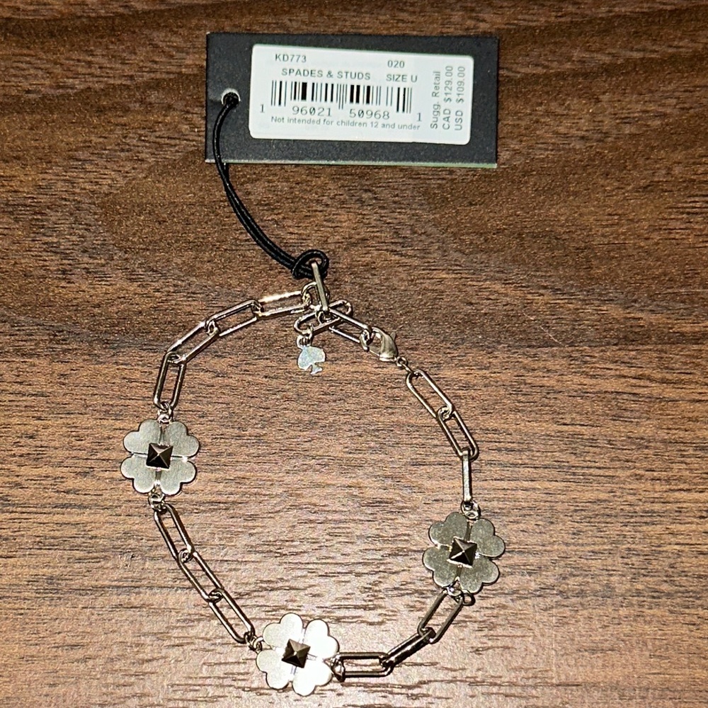 Kate Spade Floral Charm Bracelet